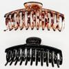 Accglory 5.5 Inches Extra Large Hair Clips for Long Thick Hair Womens Jumbo Hair Claw Clips 2 Counts in Set Hair Accessories (jaguar and black) view 3