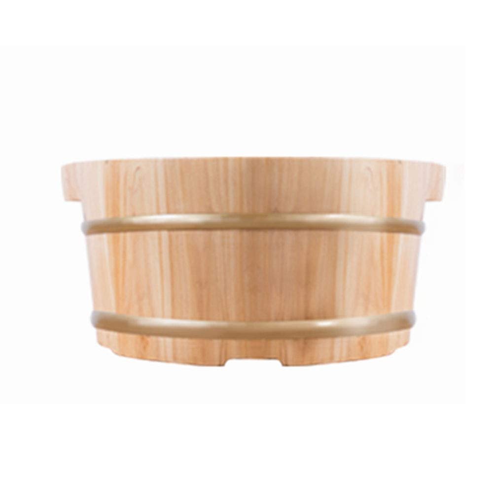 Scpantkend Foot Spas for Home Use Household Children's Foot Bath Barrel, Female Small Cedar Foot Bath Tub, Health Pedicure Foot Wash Basin, Thermal Insulation Wooden Barrel for Kids Foot Bath Barrel