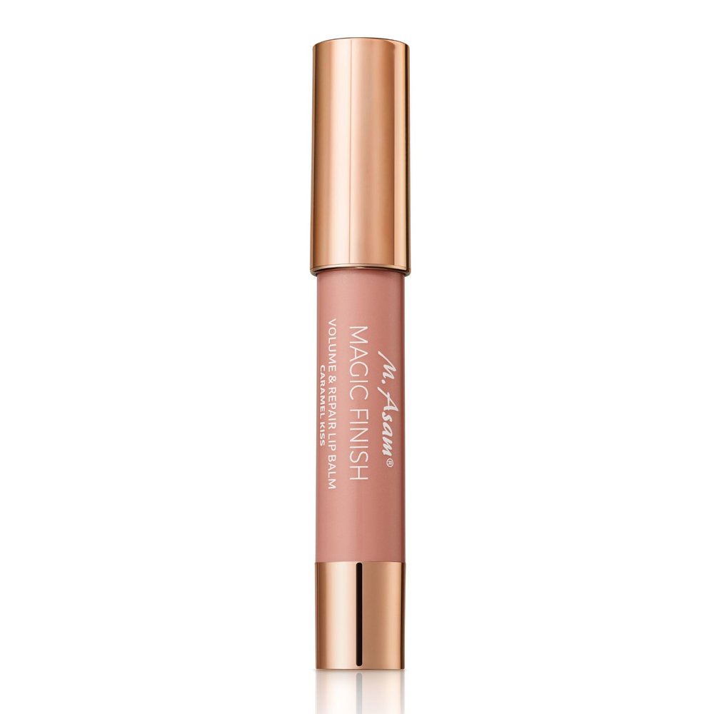 M. Asam MAGIC FINISH Volume & Repair Lip Balm Caramel-Kiss (0.11 oz) - Lip balm for delicate shine & more volume with plumping & nourishing vitamin E & shea butter