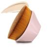 2 Pack Spa Headband, Facial Makeup Bow Head band for Women Girls Washing Face Skincare Shower Fluffy Towel Headbands, Soft Microfiber Coral Fleece Face Mask Hair Band (Pink & Gray) Plus Makeup Brush Flat Top Hexagon Face Blush Liquid Powder Foundatio view 3