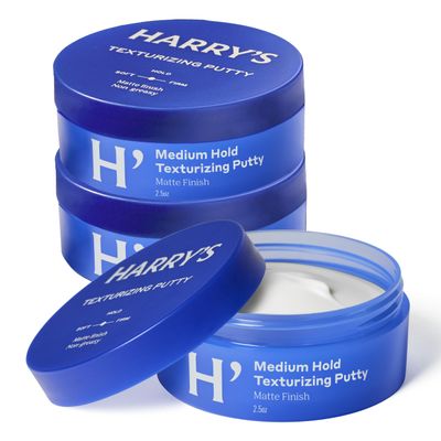 Harry's Texturizing Hair Putty, Mens Hair Styling Products, 2.5 Fl Oz, 3 Pack