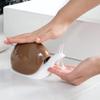 120 ml Snail Dispenser, Cute Hand Dispensers Pump Refillable Bottle Dispenser for Liquid Shampoo for Bathroom (Brown) view 3