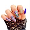 FAIRY GLAMOR Green Yellow Glitter Dip & Acrylic Nail Powder - Belly Dancer - 1 oz view 2