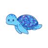 FAIRY GLAMOR Blue Pink Glitter Dip & Acrylic Nail Powder - Sea Turtle - 1 oz view 3