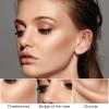 FOCALLURE 2 Pcs Mineral Cream Contour Stick,Moisturize Highlighter and Bronzer Pen,Non Stick Face Brightens & Shades Pencil,Long Lasting & Smooth Gliding Face Illuminator Makeup,Light view 4