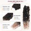 12 Inch Pre-Looped Passion Twist Crochet Hair - 8 Packs Pretwisted Bohemian Braiding Hair for Black Women, Soft Tangle-Free Synthetic Hair for Protective Styles, Easy Install Crochet Braids (1B/30) view 3