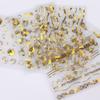 30 Sheets Gold Nail Stickers - Self-Adhesive 3D Flower Design Nail Decals for DIY Nail Art for Acrylic Nails view 2