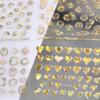 30 Sheets Gold Nail Stickers - Self-Adhesive 3D Flower Design Nail Decals for DIY Nail Art for Acrylic Nails view 4