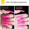 BURANO Hot Pink Reflective Glitter Gel Polish Holographic Gel Polish SZ9 view 3
