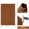 Frienda 20 Pcs 8.7'' X 5.7'' Fake Tattoo Skin, 1.5 mm Double Sides Blank Tattoo Practice Skin Sheet for Microblading Eyebrow Beginners Experienced Artist, Brown view 2