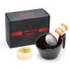 Anbbas Synthetic Badger Shaving Brush with Nylon Bristles,Melamine POP Mug for Lathering and 100g Shaving Soap for Men Close Shave,Women Girls Hair Removal view 1