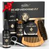 POP MODERN.C Beard Growth Kit Beard Grooming Kit 6pcs Beard Wash Shampoo Beard Oil Beard Balm Beard Comb Brush Scissors view 1