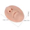 3pcs 3D Silicone Nose Mouth Model with 3 Colors, Reusable Body Part Model for Nose Plastic Surgery Practice, Soft Piercing Practice Tool for Beginners, Fake Nose for Jewelry Display view 2