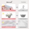 BYCOO Large Microfiber Hair Towel Wrap for Women, Anti Frizz Drying Towel, Fast Dry Turban Wet Hair, Long, Thick, Curly Super Absorbent Soft Towels - White view 3
