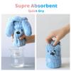 JLEivvi 2PCS Hair Towel Wrap Cute Bear Dry Hair Caps Hair Drying Wrap Towel Bath Head Wrap Drying Turban Cap for Women, Girls view 2