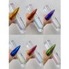 Katfan Pearl Liquid Nail Powder Pearlescent Ice Aurora Dust Nail Powder Chameleon Holographic Chrome Iridescent Mirror Effect Pigment High Gloss Nail Art Glitter for Home DIY Nail Tips view 1