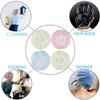 Shower Cap Set of 6 for Women Reusable Waterproof Elastic Eva and Multicolored view 2