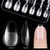 gelike ec 120PCS Extra Short Almond Soft Gel Nail Tips and 6 in 1 Nail Glue Base Gel Top Coat Set - Brush On Nail Glue for Acrylic Nails Tips view 2