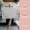 BYCOO 2 Pack Large Microfiber Hair Towel Wrap for Women, Anti Frizz Hair Drying Towels, Fast Dry Hair Turban - for Wet, Long, Thick, Curly Hair - Super Absorbent Soft Towels - Gray & Pink view 2