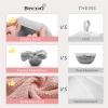 BYCOO 2 Pack Large Microfiber Hair Towel Wrap for Women, Anti Frizz Hair Drying Towels, Fast Dry Hair Turban - for Wet, Long, Thick, Curly Hair - Super Absorbent Soft Towels - Gray & Pink view 3