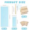 400 Pieces Wax Strips Sticks Kit, Non-Woven Waxing Removal Strips with Wax Applicator Stick for Body Skin Facial Hair Removal Tools(Blue) view 2