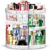 TiKenSo 360 Rotating Makeup Organizer, Cosmetics Organizer Makeup Spinning Organizer Clear 6 Adjustable Layers Large Capacity Acrylic Skincare Organizers for Bathroom or Bedroom Dresser view 1