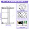 TiKenSo 360 Rotating Makeup Organizer, Cosmetics Organizer Makeup Spinning Organizer Clear 6 Adjustable Layers Large Capacity Acrylic Skincare Organizers for Bathroom or Bedroom Dresser view 2