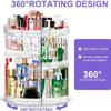 TiKenSo 360 Rotating Makeup Organizer, Cosmetics Organizer Makeup Spinning Organizer Clear 6 Adjustable Layers Large Capacity Acrylic Skincare Organizers for Bathroom or Bedroom Dresser view 4
