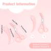 6 Pcs Eyebrow Trimmer Scissors with Comb, Curved Eye Brow Razor, Non-Slip Stainless Steel Facial Hair Removal Grooming, Brow Shaping Beard Shaving Kit Beauty Accessories for Women Men view 4