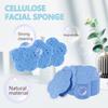 50 - Count Flower Compressed Facial Sponges + 50 - Count Heart Shape Face Sponge for Face Cleansing, 100 - Count Exfoliating Sponges for Cleansing Reusable in package,Best Makeup Gift, Blue view 3