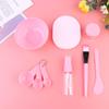 ABOOFAN Face Mask Mixing Bowl Set 18Pcs DIY Facemask Mixing Tool Kit with Facial Mask Bowl Stick Spatula Silicone Brush Spray Bottle Puff Soaking Bottle Gauges (Pink+Green) view 3