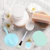 ABOOFAN Face Mask Mixing Bowl Set 18Pcs DIY Facemask Mixing Tool Kit with Facial Mask Bowl Stick Spatula Silicone Brush Spray Bottle Puff Soaking Bottle Gauges (Pink+Green) view 4