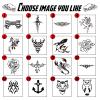 Personalized Temporary Tattoos with Name/Text, Custom Fake Name Tattoos Temporary Waterproof Body Sticker for Women and Men view 3