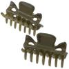 Camila Paris CP3510 French Hair Clip for Women, 1.5 inch Set of 2 Green Girls Hair Claw Clips Jaw Fashion Durable Styling Hair Accessories for Women, Strong Hold No Slip Grip, Made in France view 1