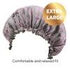 DONNA ARGAN Patterned Sleep Cap Hair Sleep Shower Cap Bonnet satin Bonnet for Sleeping Hat XL Light Leopard view 2