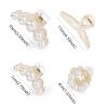 Mehayi 4 PCS Large Pearl Hair Claw Clips for Women Girls, Hair Barrette Clamps for Thick Thin Hair, Fashion Hair Accessories Headwear Styling Tools for Party Wedding view 2