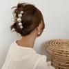 Mehayi 4 PCS Large Pearl Hair Claw Clips for Women Girls, Hair Barrette Clamps for Thick Thin Hair, Fashion Hair Accessories Headwear Styling Tools for Party Wedding view 3