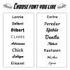 Personalized Temporary Tattoos with Name/Text, Custom Fake Name Tattoos Temporary Waterproof Body Sticker for Women and Men view 2