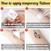Personalized Temporary Tattoos with Name/Text, Custom Fake Name Tattoos Temporary Waterproof Body Sticker for Women and Men view 4