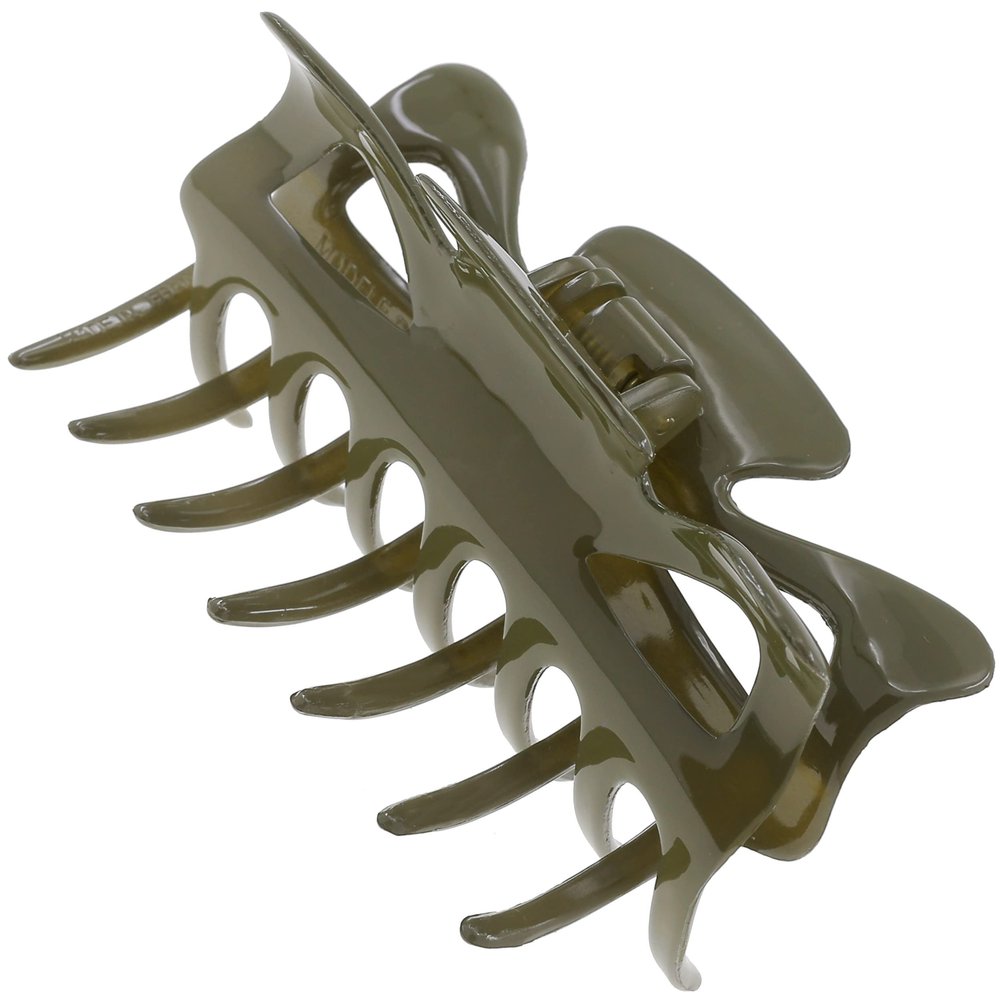 Camila Paris CP3507 French Hair Clip for Women, 3.5 inch Green for Thick Volume Hair, Girls Hair Claw Clips Jaw, Durable Styling Hair Accessories for Women, Strong Hold No Slip Grip, Made in France