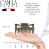 Camila Paris CP3507 French Hair Clip for Women, 3.5 inch Green for Thick Volume Hair, Girls Hair Claw Clips Jaw, Durable Styling Hair Accessories for Women, Strong Hold No Slip Grip, Made in France view 3