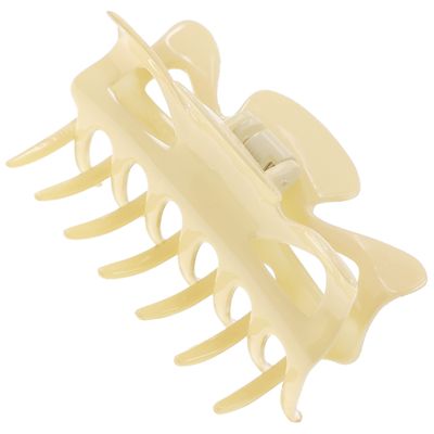 Camila Paris CP3509 French Hair Clip for Women, 3.5 inch Cream for Thick Volume Hair, Girls Hair Claw Clips Jaw, Durable Styling Hair Accessories for Women, Strong Hold No Slip Grip, Made in France