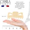 Camila Paris CP3506 French Large Hair Clips for Women Thick Hair for Long Curly Wavy Hair, Girls Hair Claw Clip, Durable Styling Big Claw Clip for Thick Hair, Strong Hold No Slip Grip, Made in France view 3