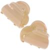 Camila Paris CP3480 French Hair Clip for Women, Set of 2 Small Beige Girls Hair Claw Clips Fashion Durable Hair Accessories for Women, Luxury Ladies Strong Hold No Slip Grip Clamp, Made in France view 1