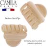Camila Paris CP3480 French Hair Clip for Women, Set of 2 Small Beige Girls Hair Claw Clips Fashion Durable Hair Accessories for Women, Luxury Ladies Strong Hold No Slip Grip Clamp, Made in France view 2