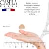 Camila Paris CP3480 French Hair Clip for Women, Set of 2 Small Beige Girls Hair Claw Clips Fashion Durable Hair Accessories for Women, Luxury Ladies Strong Hold No Slip Grip Clamp, Made in France view 3