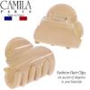 Camila Paris CP3480 French Hair Clip for Women, Set of 2 Small Beige Girls Hair Claw Clips Fashion Durable Hair Accessories for Women, Luxury Ladies Strong Hold No Slip Grip Clamp, Made in France view 4