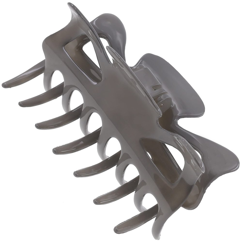 Camila Paris CP3508 French Hair Clip for Women, 3.5 inch Gray for Thick Volume Hair, Girls Hair Claw Clips Jaw, Durable Styling Hair Accessories for Women, Strong Hold No Slip Grip, Made in France