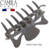 Camila Paris CP3508 French Hair Clip for Women, 3.5 inch Gray for Thick Volume Hair, Girls Hair Claw Clips Jaw, Durable Styling Hair Accessories for Women, Strong Hold No Slip Grip, Made in France view 2
