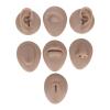 Silicone Body Piercing Practice Model Set, Include Eye Model Nose Mode Mouth Model Tongue Model Belly Button Model Ear Model, Reusable Simulation Silicone Body Parts for Piercing(Type C) view 1